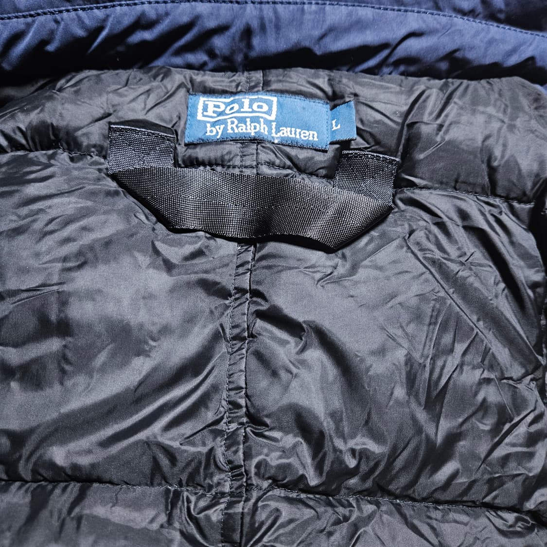 L 폴로 랄프로렌 n3b 다운 파카 진네이비 상품이미지3