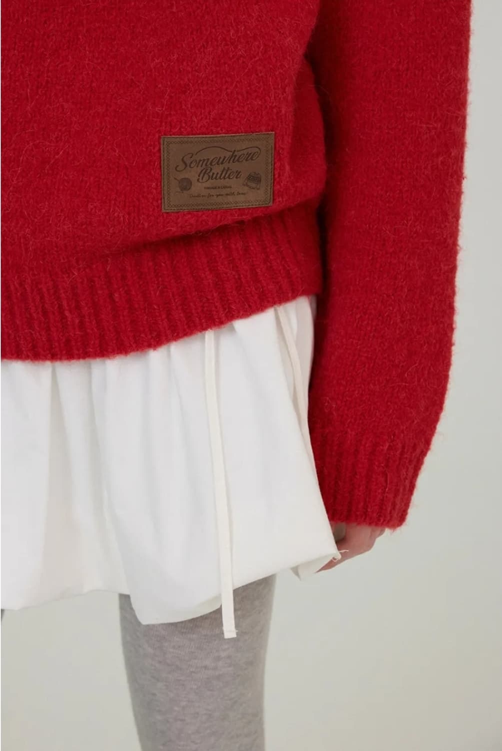 썸웨어버터 알파카 노르딕 니트 (크리스마스 레드 니트) 상품이미지7