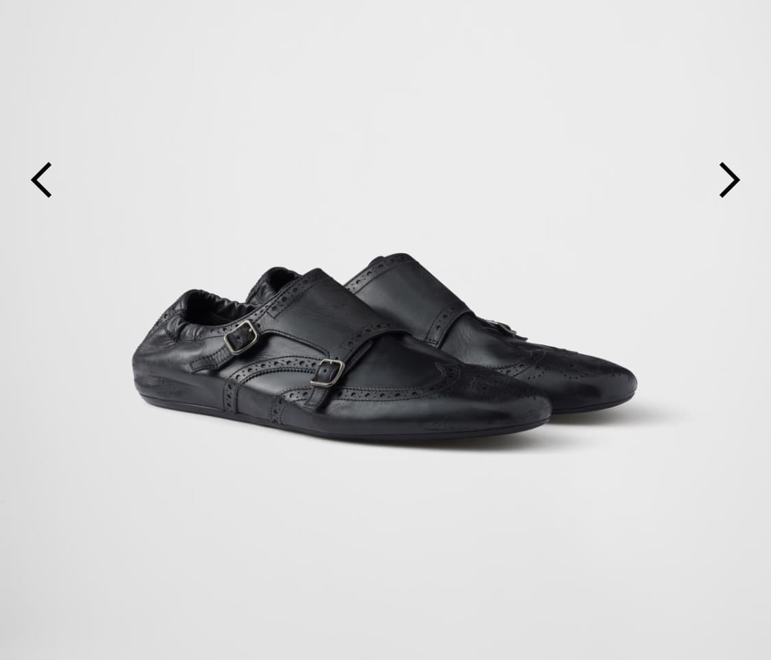 프라다 25ss 더블몽크 셔플 슈즈 상품이미지2