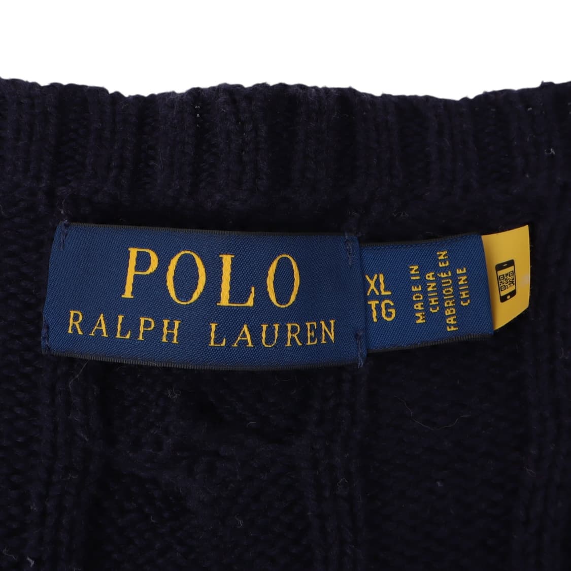 폴로 랄프로렌 qr 네이비 베이직포니 케이블 니트 스웨터 상품이미지8