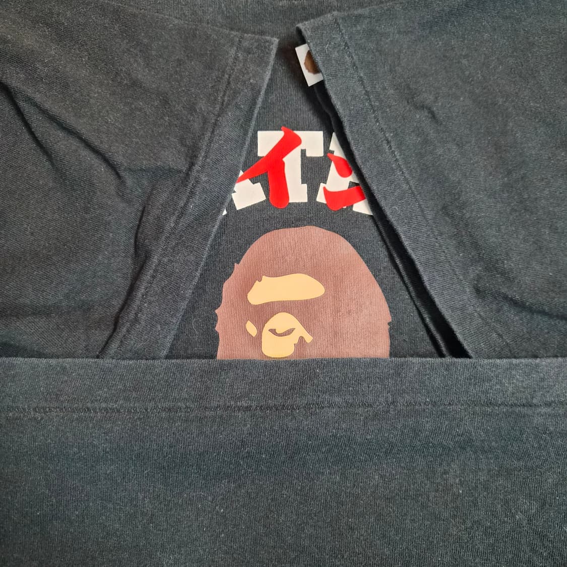 Bape 사루 카타카나 컬리지 반팔티 상품이미지8