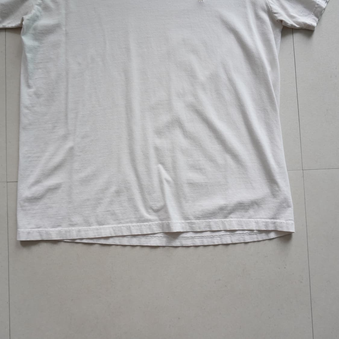 폴로 랄프로렌 화이트 포니 로고 반팔 티셔츠 (M) 상품이미지4