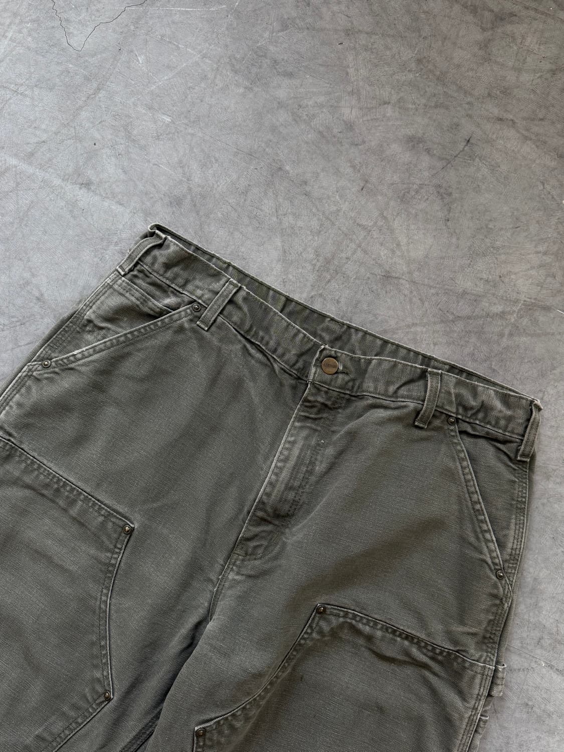 Carhartt 칼하트 더블니 카키 팬츠 상품이미지4