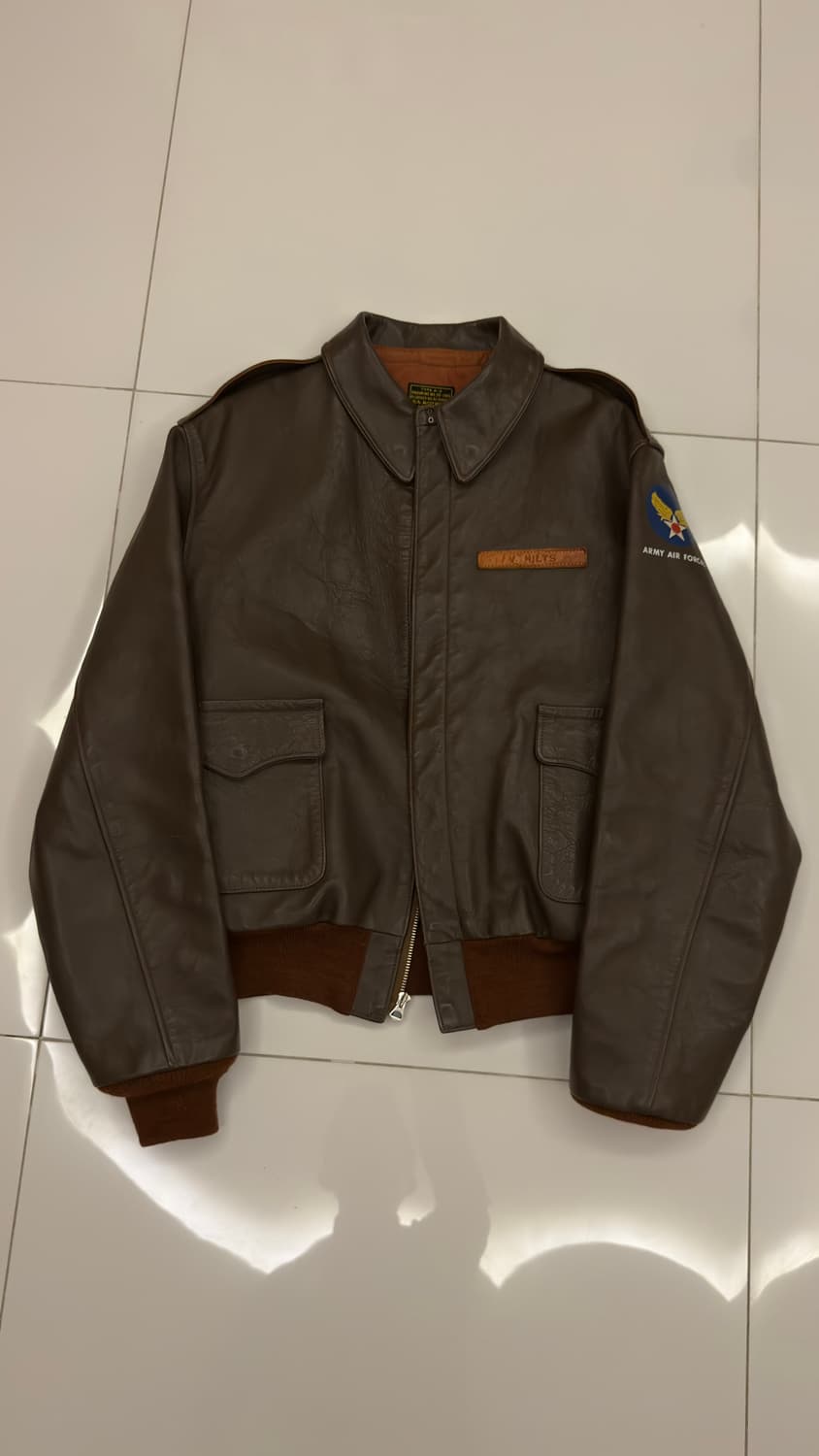 리얼맥코이 말가죽 A-2 v.hilts 40size 상품이미지1