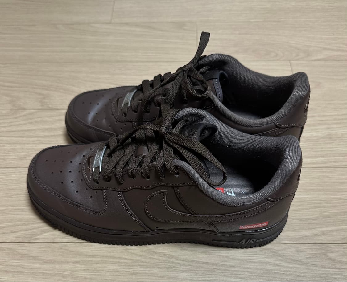 슈프림X나이키 에어포스 슈포스 1 로우 바로크 브라운 (245) 상품이미지2