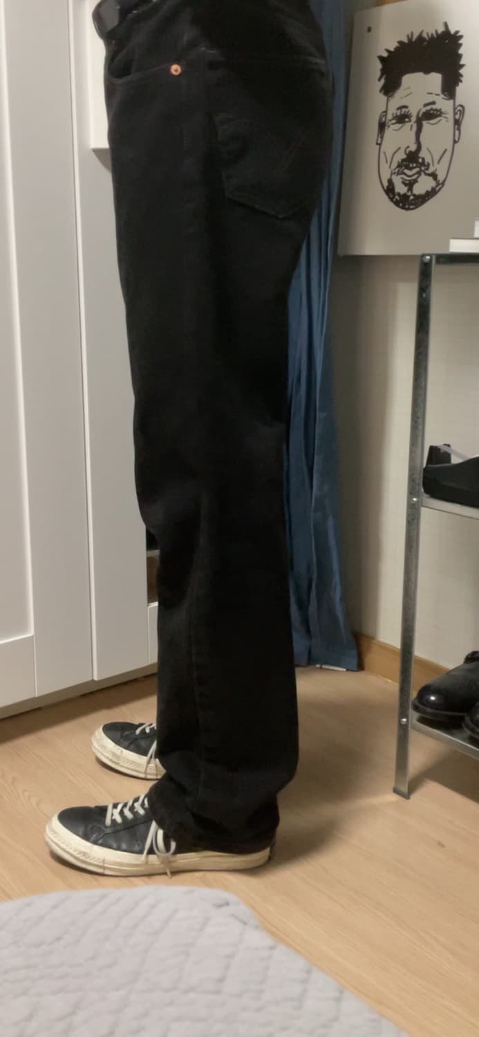 컨버스 원스타 로우 레더 블랙 상품이미지3