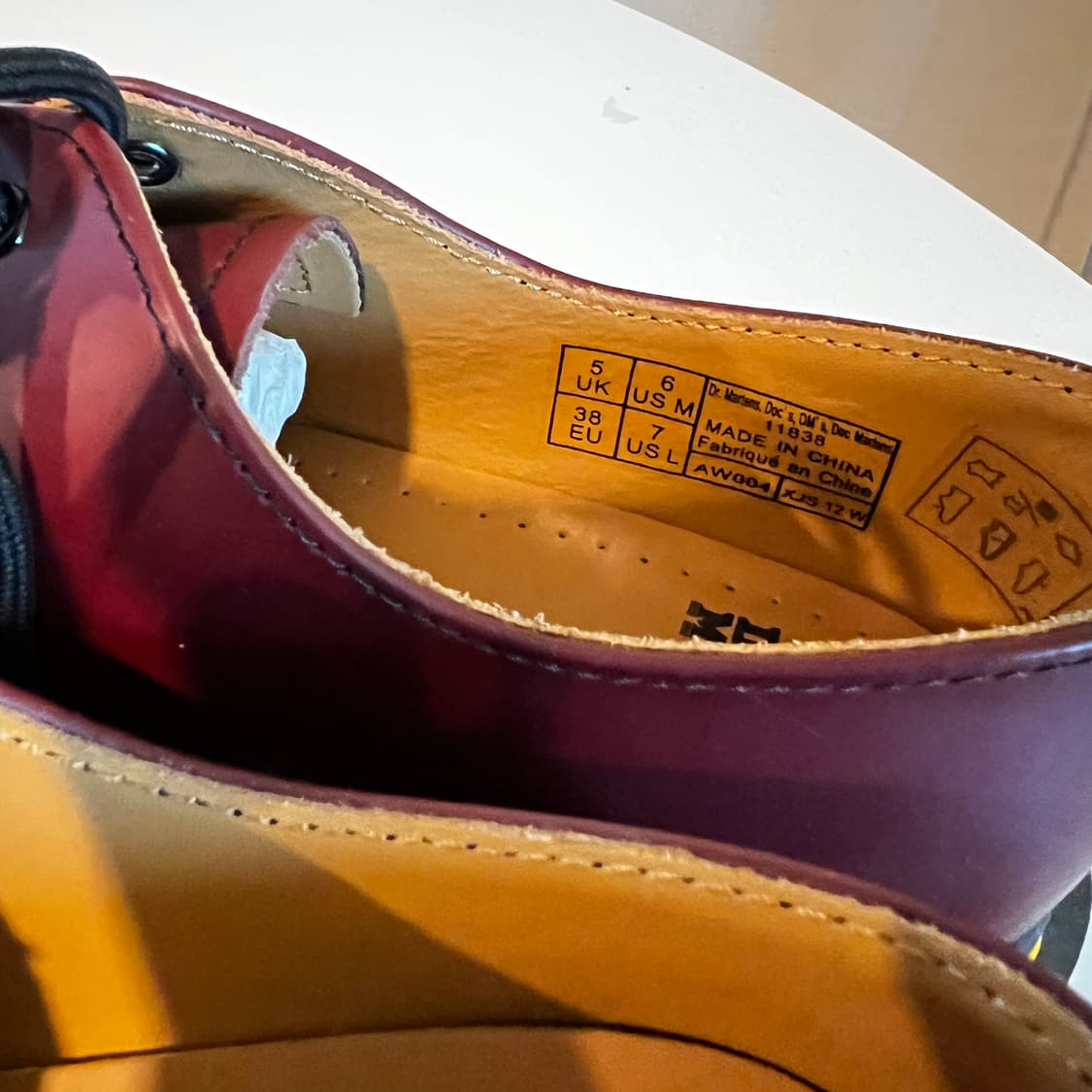 닥터마틴 1461 스무스 레더 옥스포드 체리 레드 슈즈 상품이미지7