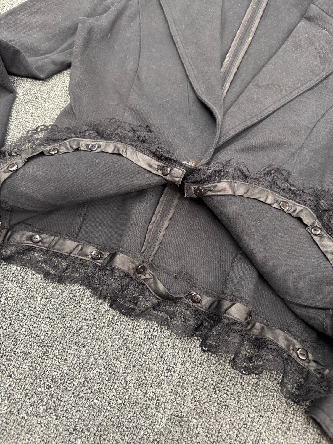 japanese vintage 여성 레이스 블레이저 자켓 상품이미지4