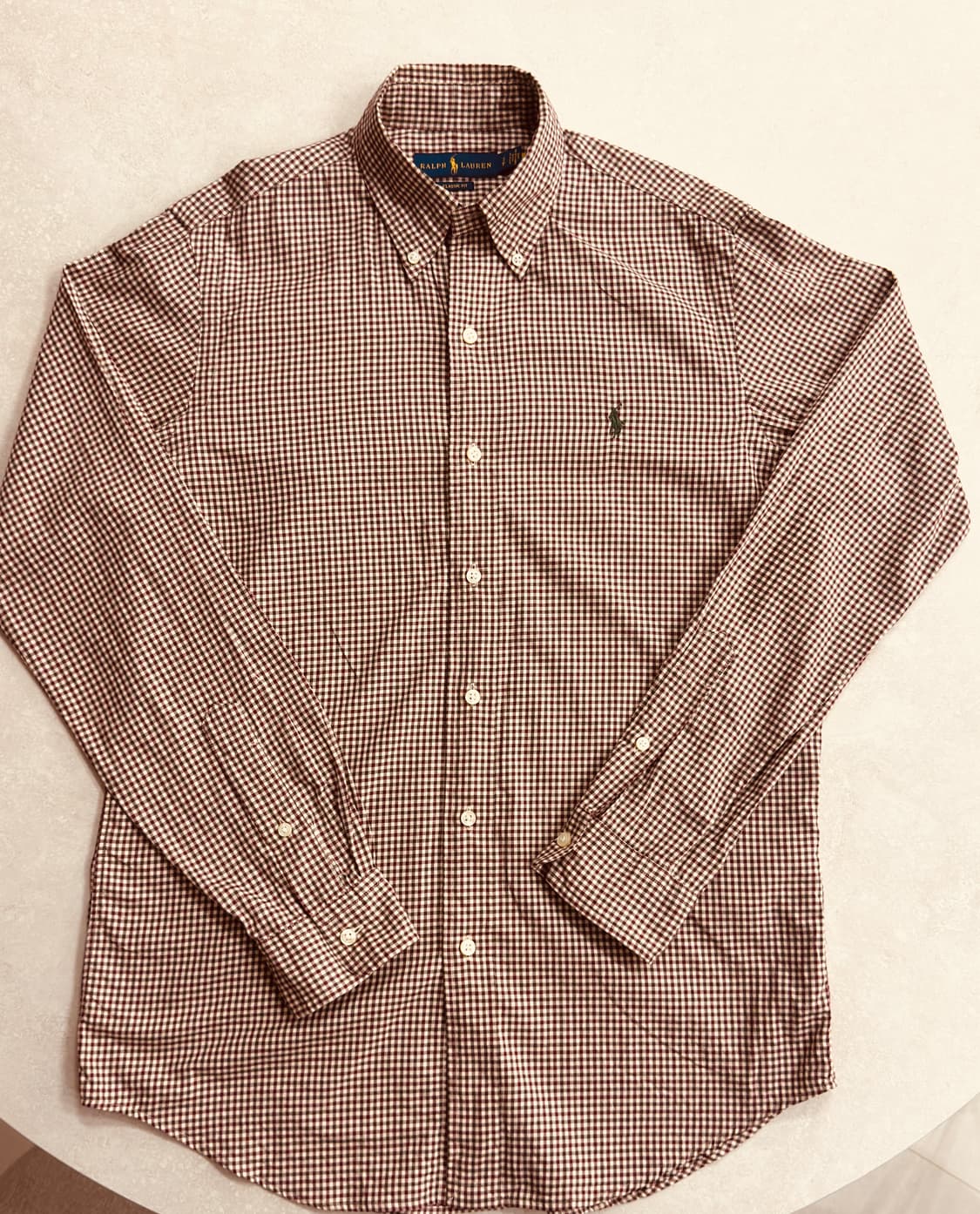 글로 랄프로렌 클래식핏a 사이즈 체크 셔츠 상품이미지4