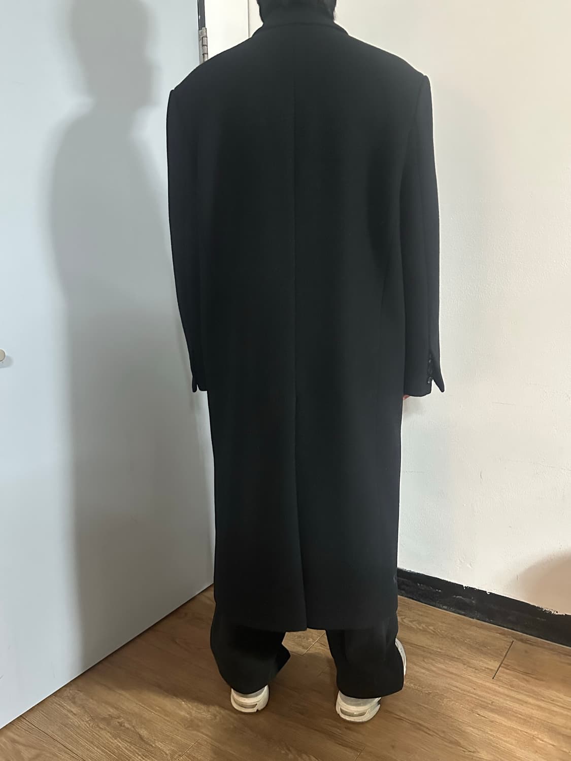  누아클레 더블 롱코트 블랙 L 새상품  상품이미지5