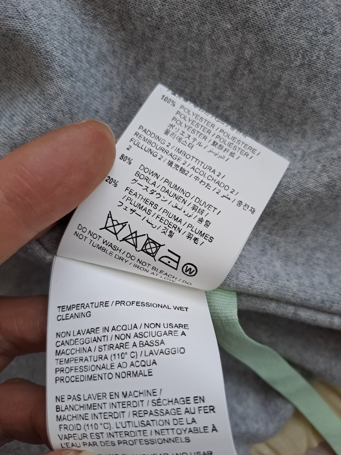 오프화이트 메인라벨 푸퍼패딩 상품이미지6