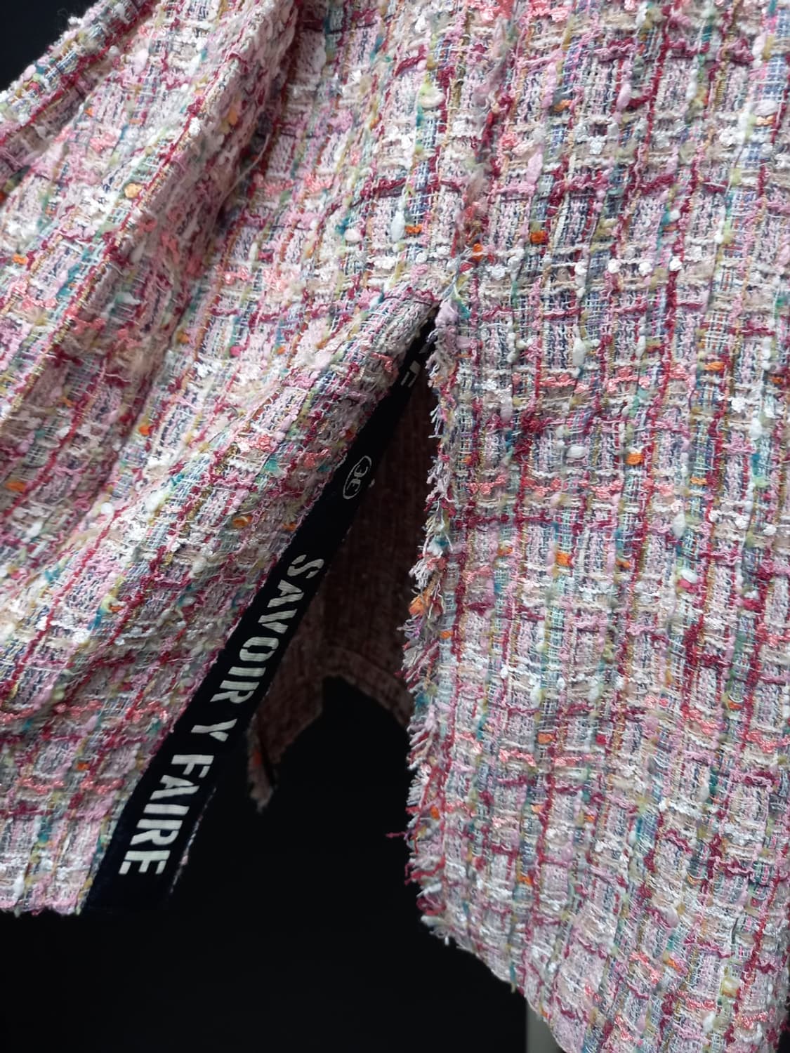 새 JJ-RO 제이제이로 춘추동 트위드 롱 스커트 66.55 상품이미지5