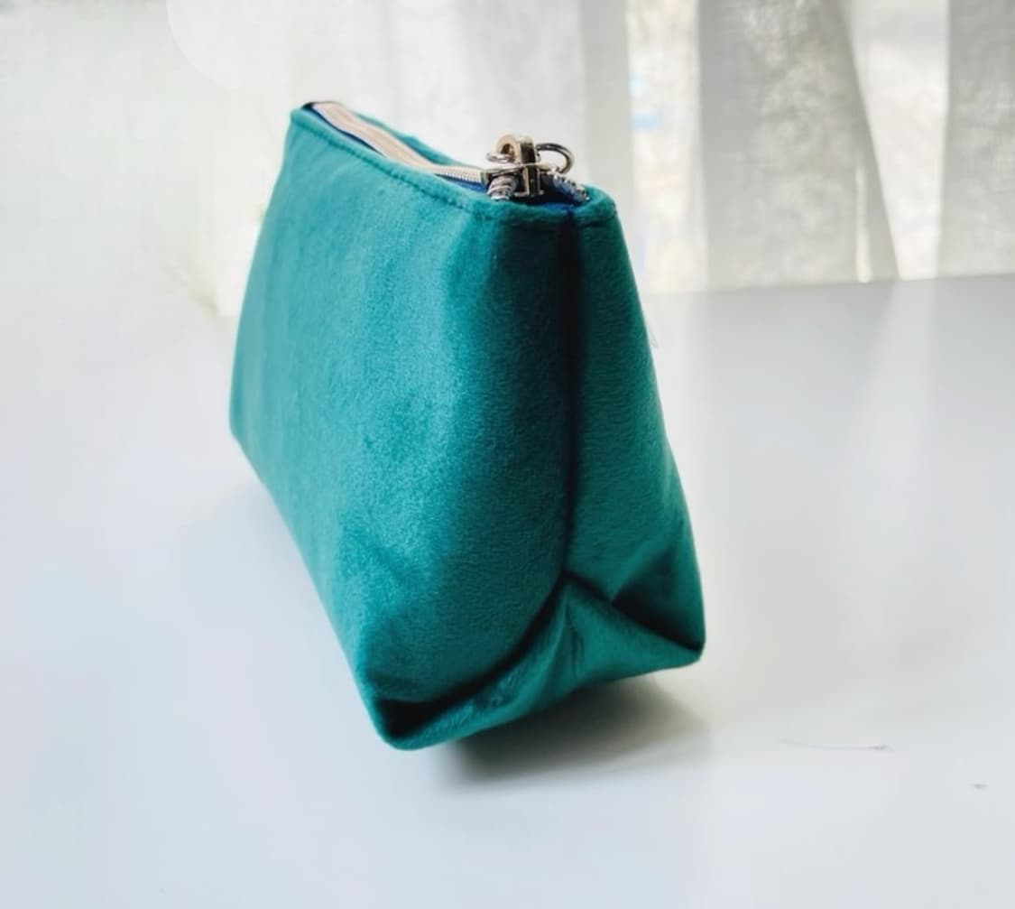 라메르 LA MER 그린 벨벳 사각 파우치 (새제품) 상품이미지3