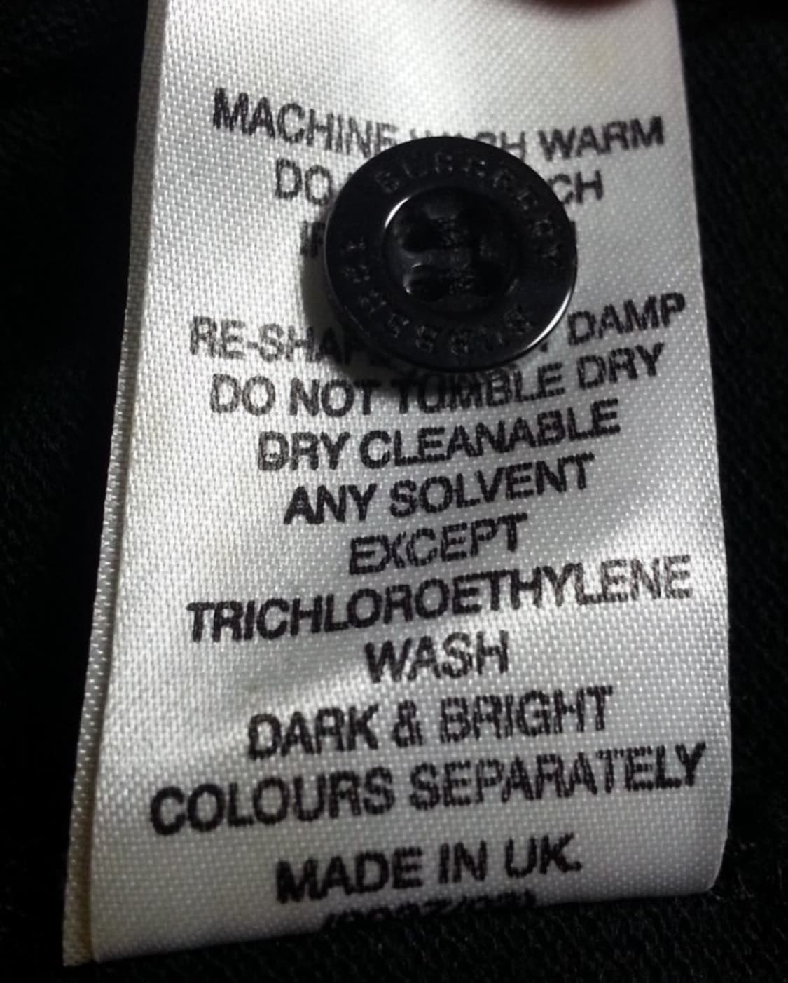 버버리 카라넥 긴팔 티셔츠 S 95 상품이미지4