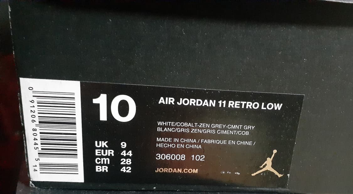 조던11 로우 IE 코발트-나코택 새상품 280 상품이미지1