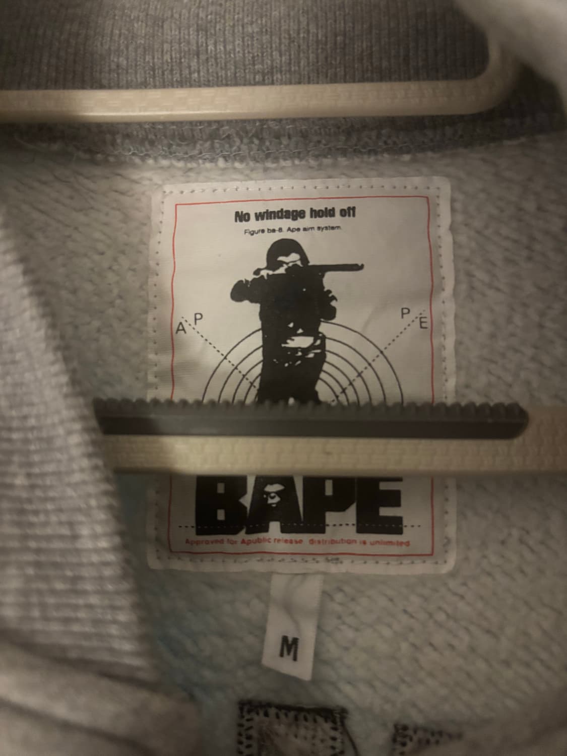 베이프 바시티 자켓 그레이 정품 단종🩶 남녀공용 상품이미지5