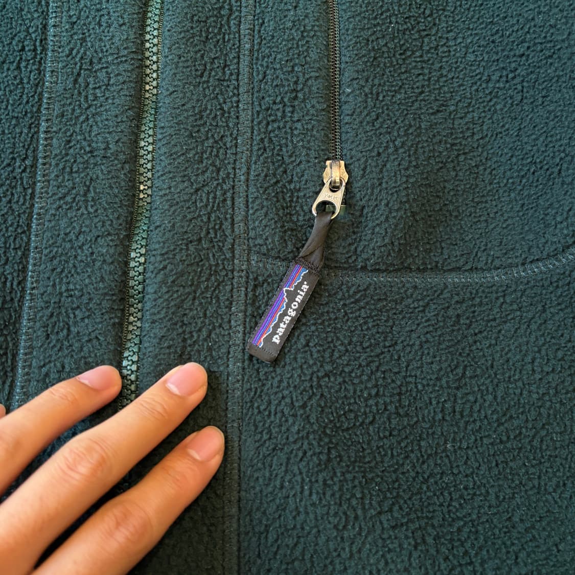 90s 90년대 미국 생산 파타고니아 그린 신칠라 자켓 상품이미지5