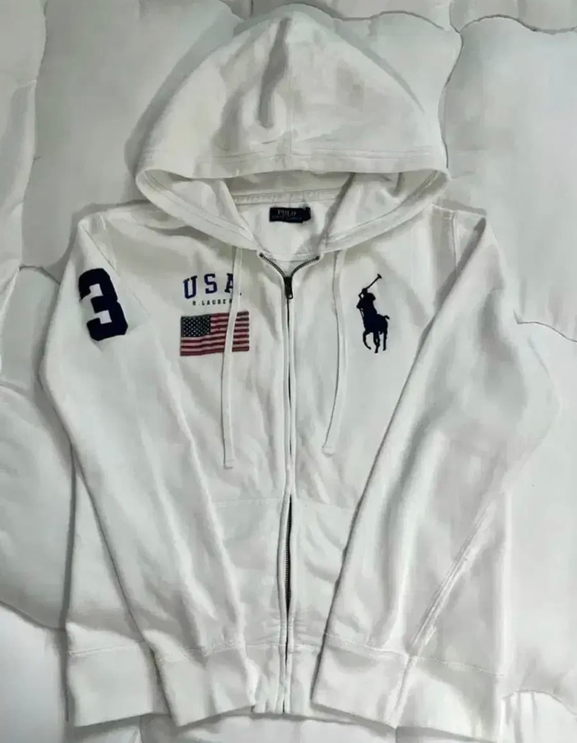 [삽니다]빅포니 폴로  화이트 후드집업 M/S 상품이미지1