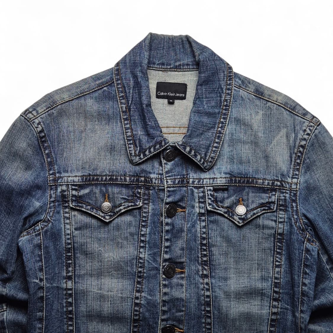 [M] 캘빈클라인 로고 데님자켓 상품이미지3