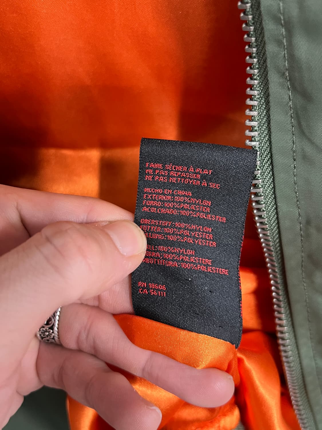 Schott 쇼트 B-25 인디안 패치 ma-1 항공 자켓 상품이미지7