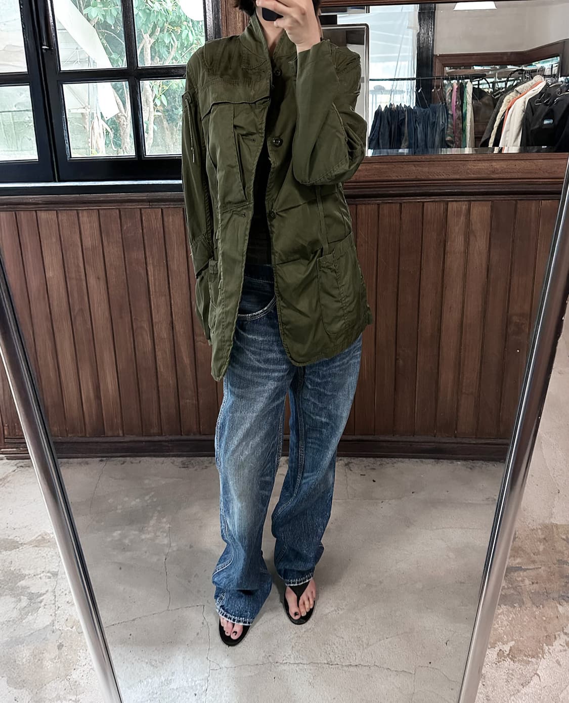 REBUILD BY NEEDLES bdu shawl collar jack 상품이미지4