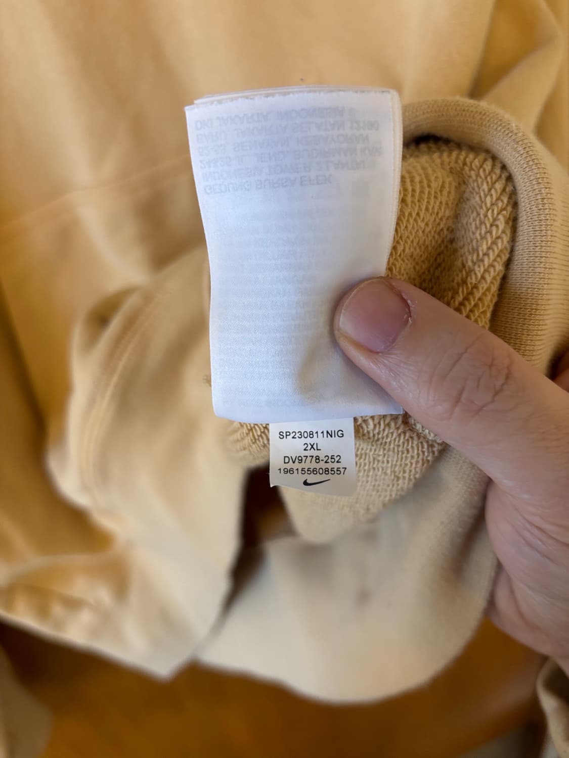 나이키 nsw 에어 프렌치테리후드 오렌지 상품이미지5