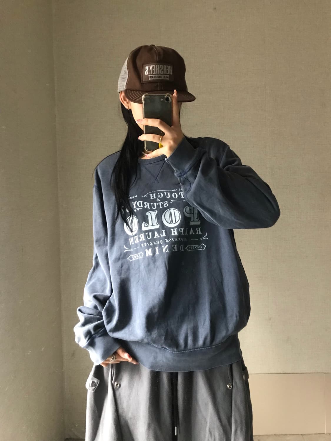 폴로 빈티지로고 맨투맨 상품이미지2