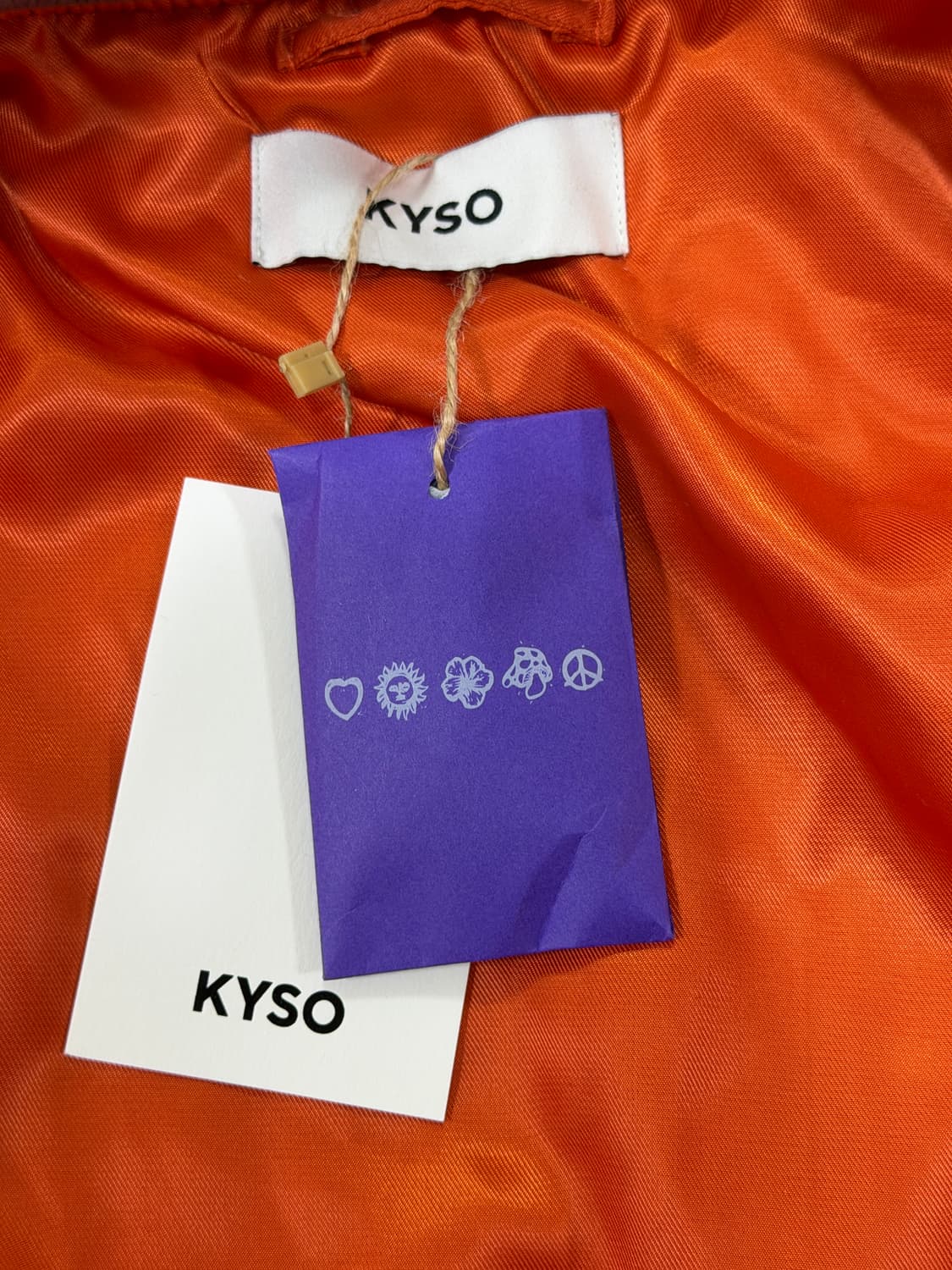 Kyso MA-1 피스심볼 워시드 빈티지 퍼플 상품이미지3