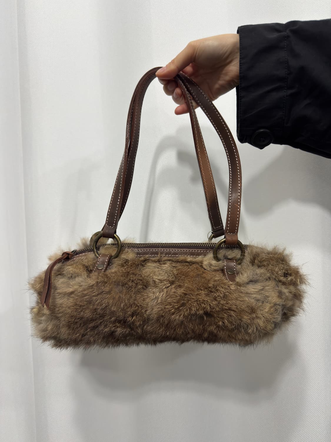 sazaby rabbit fur shoulderbag 상품이미지2
