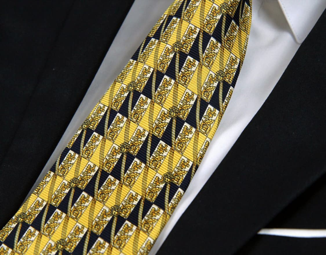 베르사체 9.3cm S등급 메두사 클래식 남자 명품 넥타이 상품이미지5