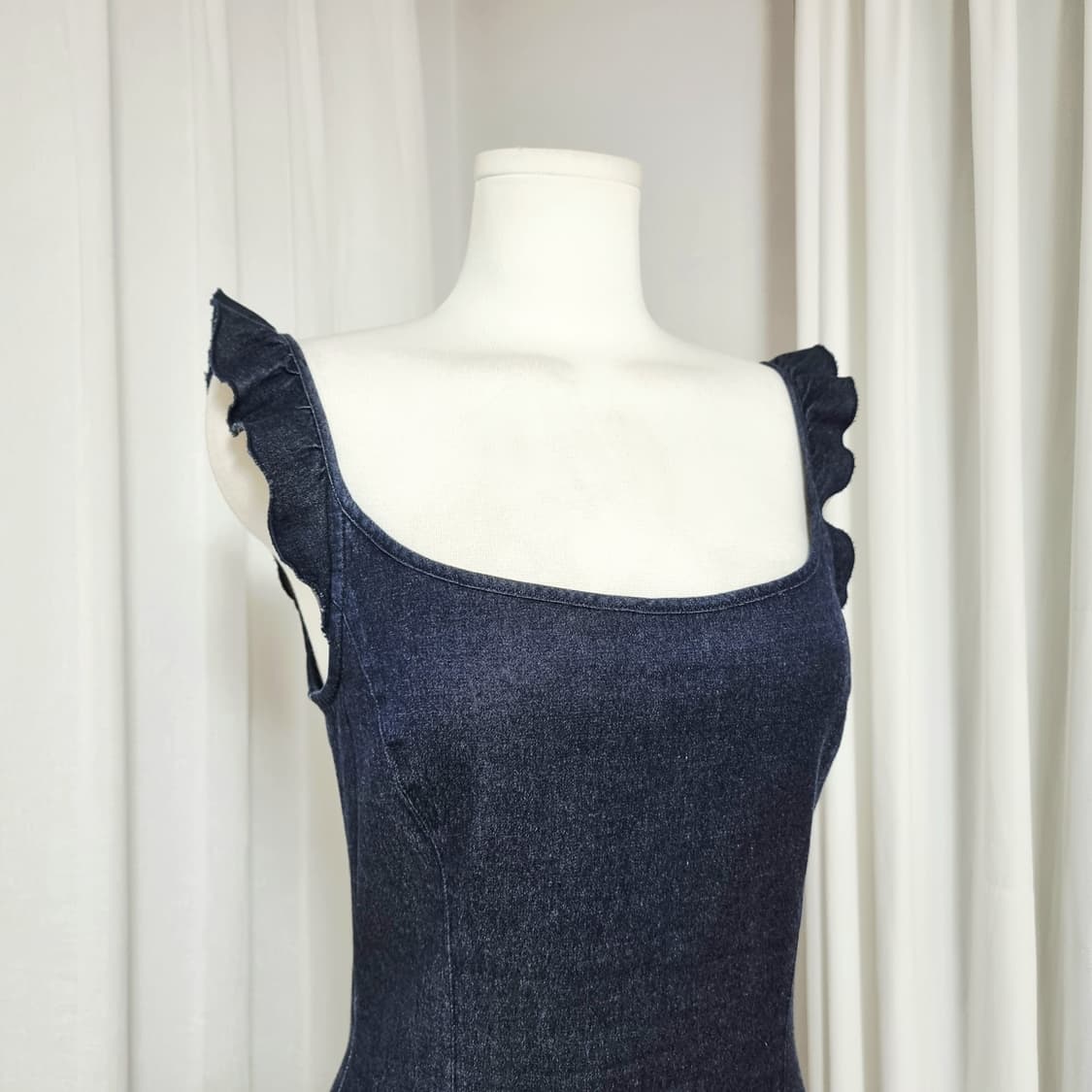 모스키노 JEANS 프릴포인트 데님 원피스 (44-55) 상태좋음 상품이미지4
