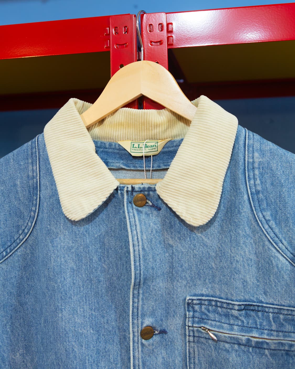 80s 엘엘빈 데님 헌팅 자켓 상품이미지6