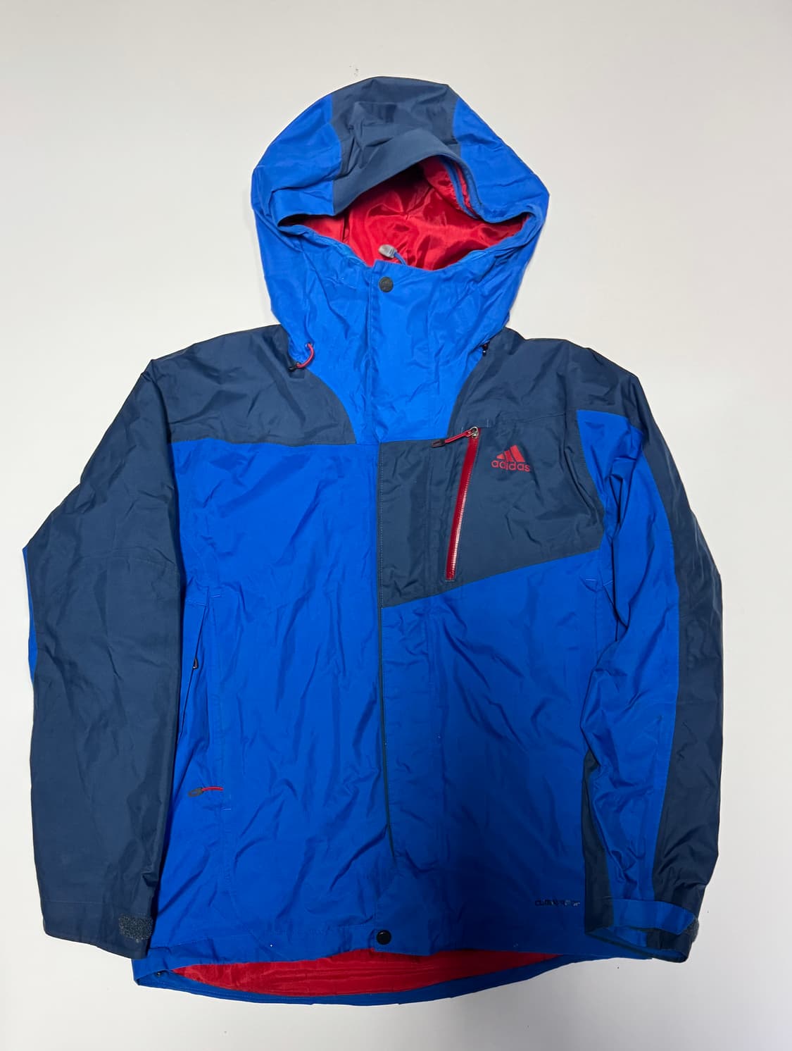 아디다스 컬러 블록 후드 바람막이 자켓 L 상품이미지1