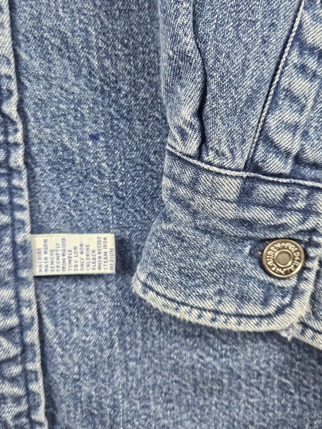 90's 폴로랄프로렌 데님 워크 셔츠 자켓 ( XL ) / 9993 상품이미지7