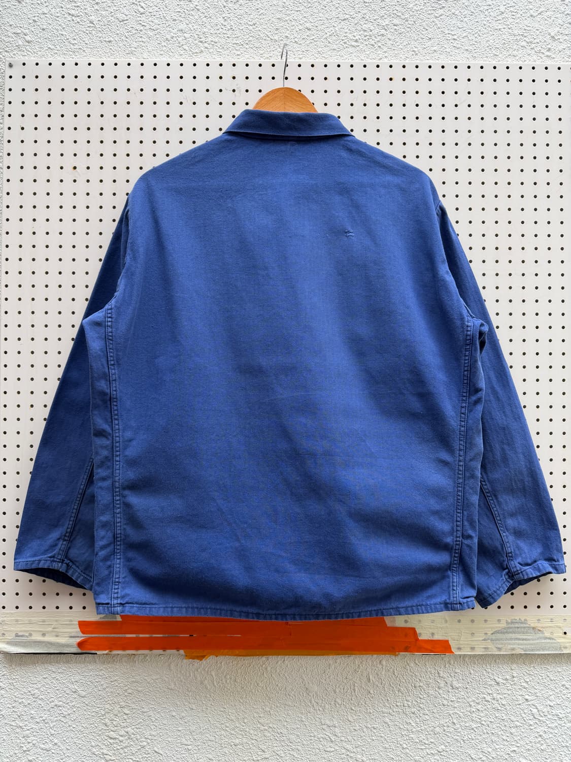 OLD VINTAGE WASHED BLUE HBT 헤링본트윌워크자켓 상품이미지2