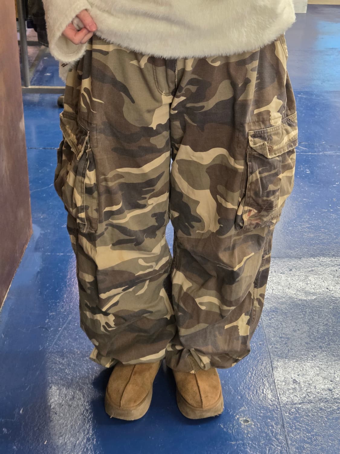 River island 밀리터리 카모 카고 팬츠 상품이미지1