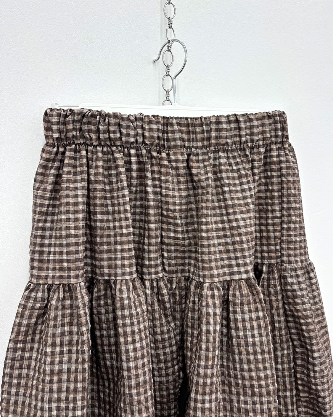 PARTYSU nerd balloon gingham check pants 상품이미지3