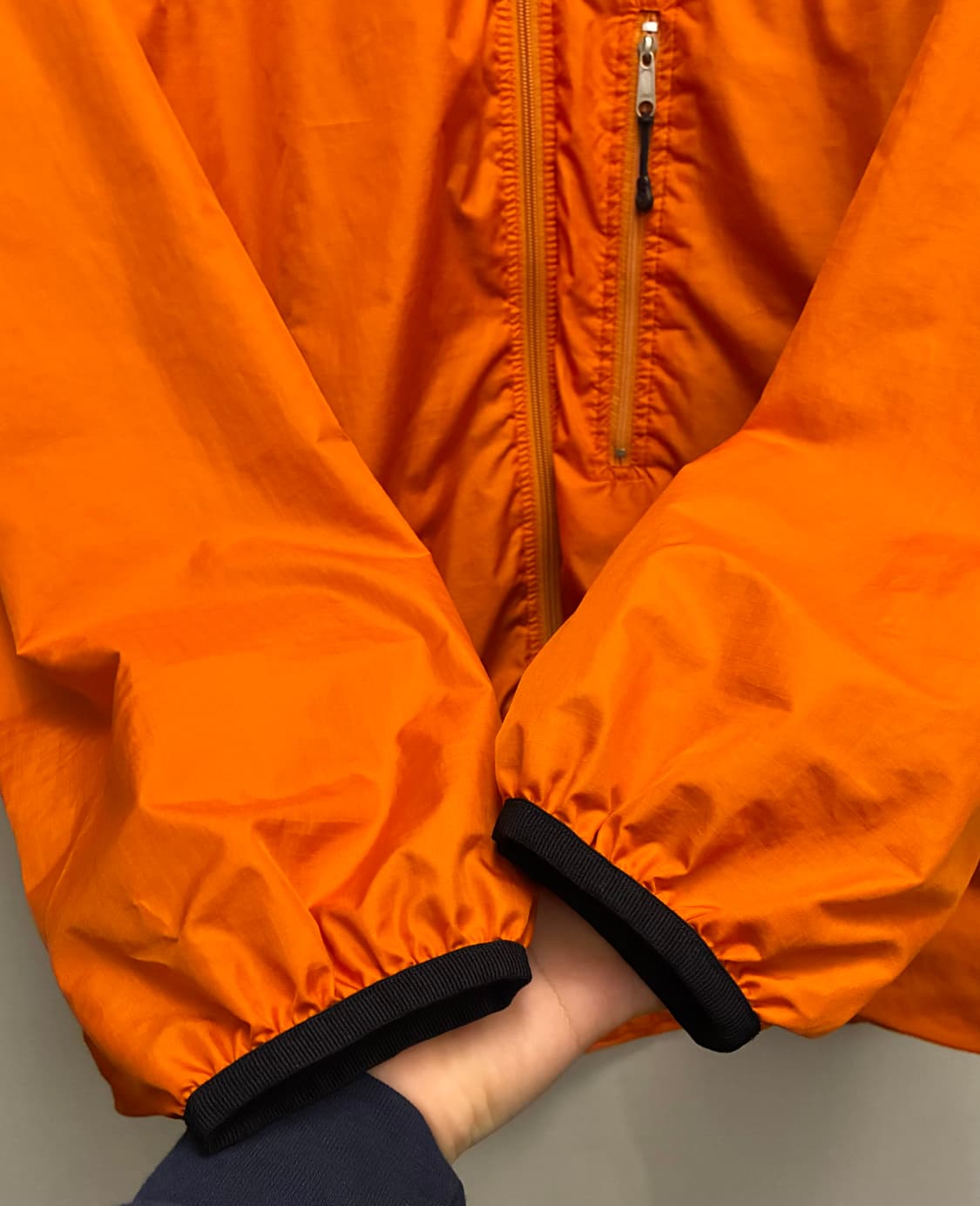 (M/100)파타고니아 나일론 립스탑 경량 바람막이 자켓 오렌지 상품이미지5