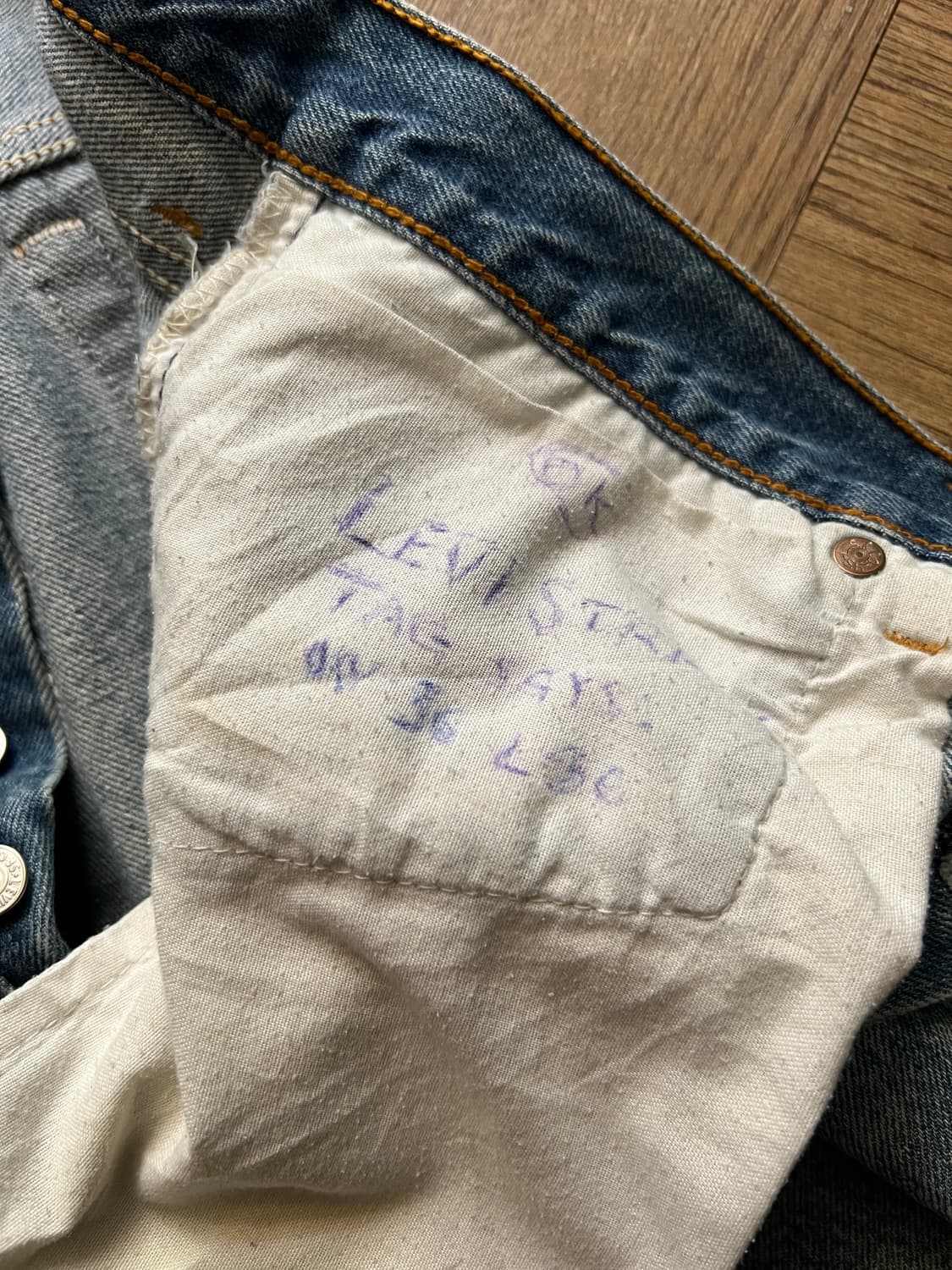 [36]90's 리바이스 501XX USA Made 데님 팬츠 S48 상품이미지5