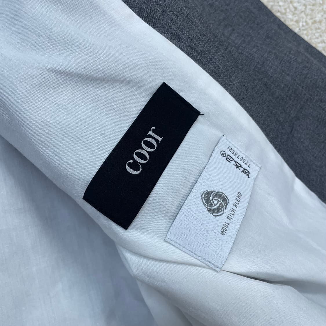 쿠어 Coor 울 블루종 자켓 멜란지토프 상품이미지4