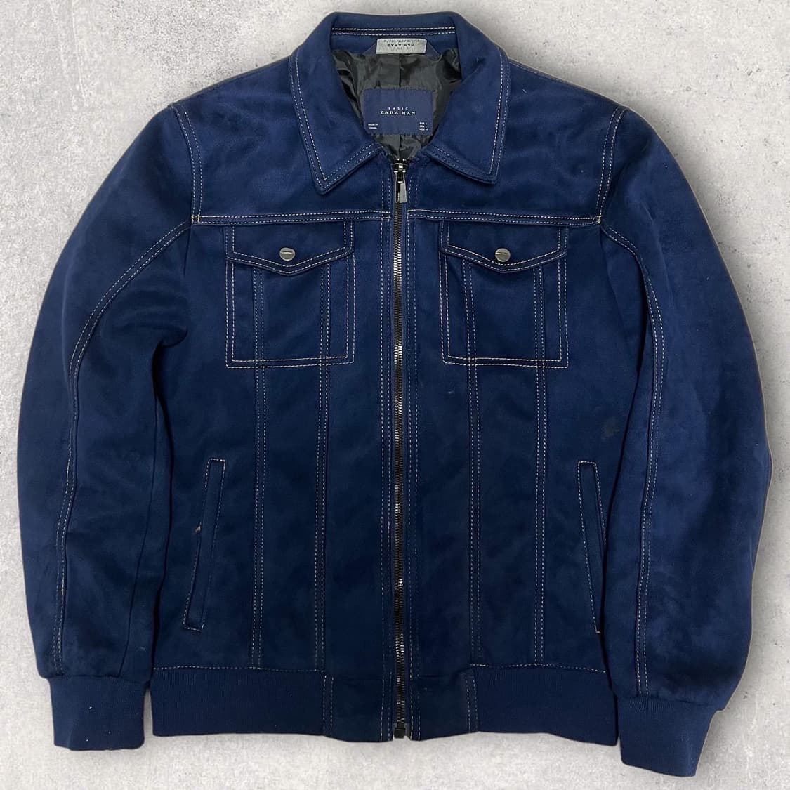 자라 스웨이드 포켓 블루종 자켓 상품이미지2