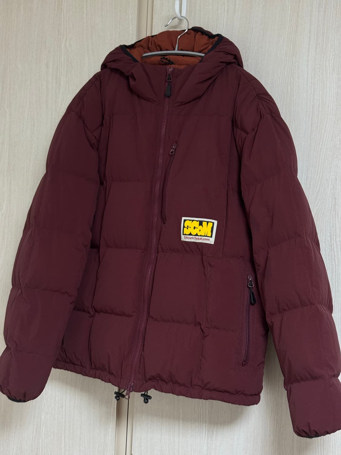 테켓 파파스 패딩 버건디 L사이즈 상품이미지3