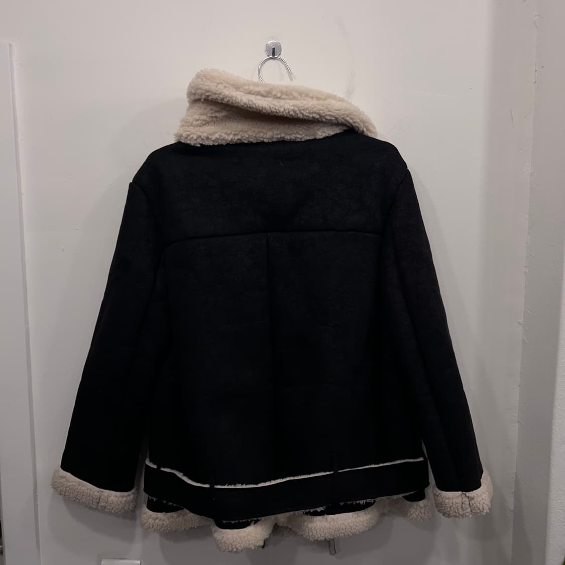 핸드메이드 무광 플리스 카라 스웨이드 무스탕 상품이미지5