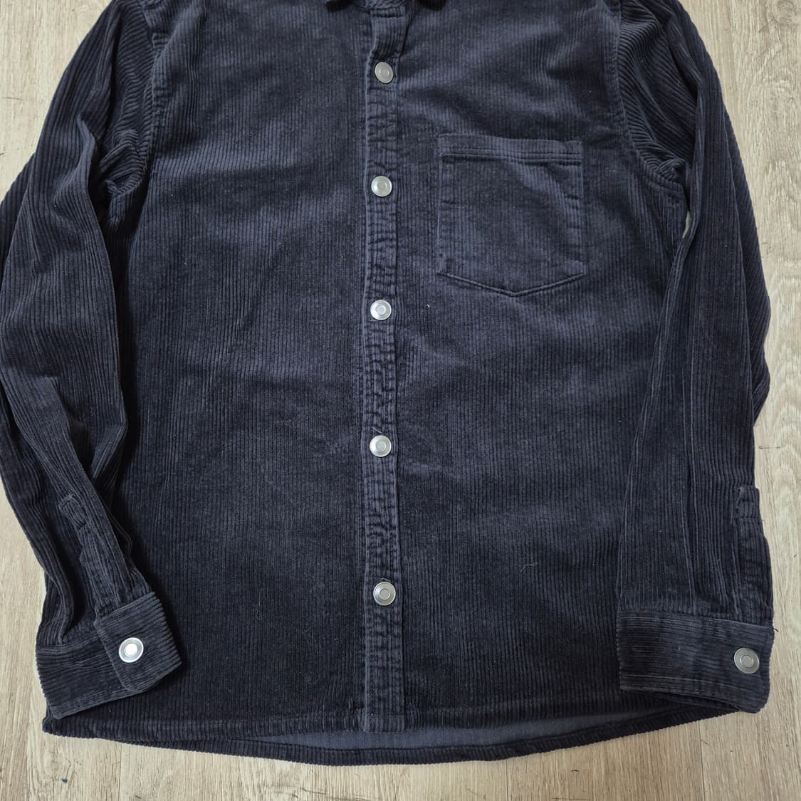 자라 릴랙시드핏 코듀로이 집업자켓 M(95) 상품이미지3