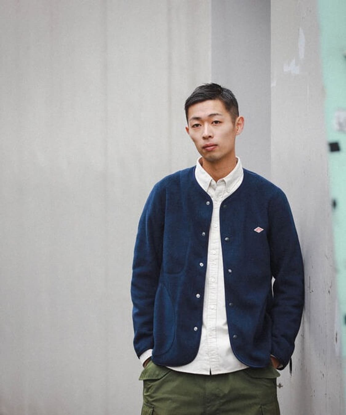 DANTON × BEAMS Fleece Collarless Jacket 상품이미지2