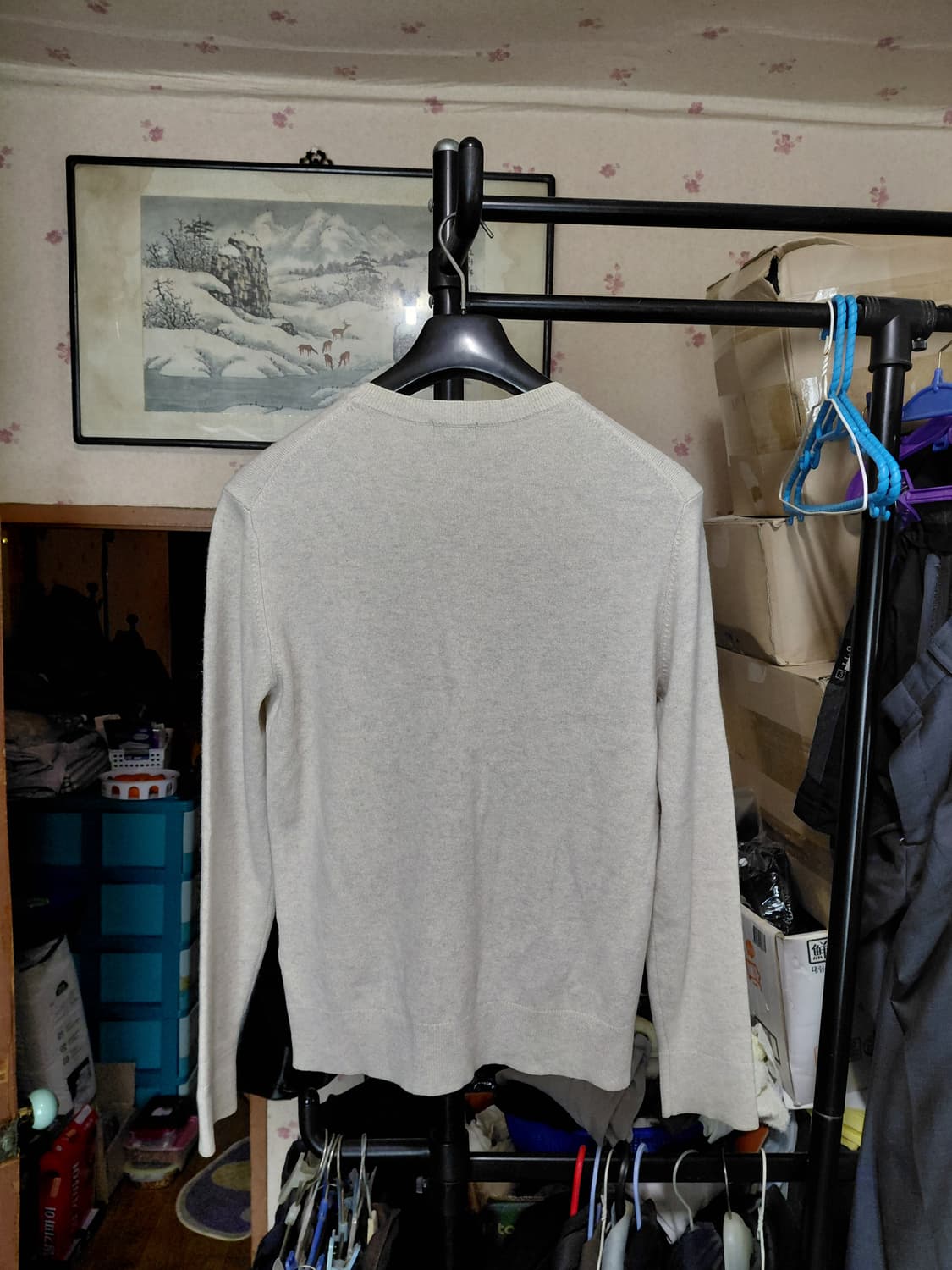 [유니클로]캐시미어100 라운드넥 니트 M(95)사이즈 상품이미지2