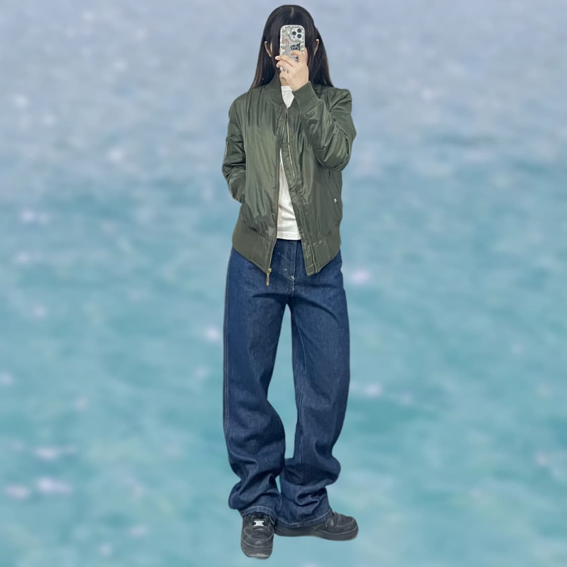 딥카키 항공점퍼 ma-1 상품이미지1