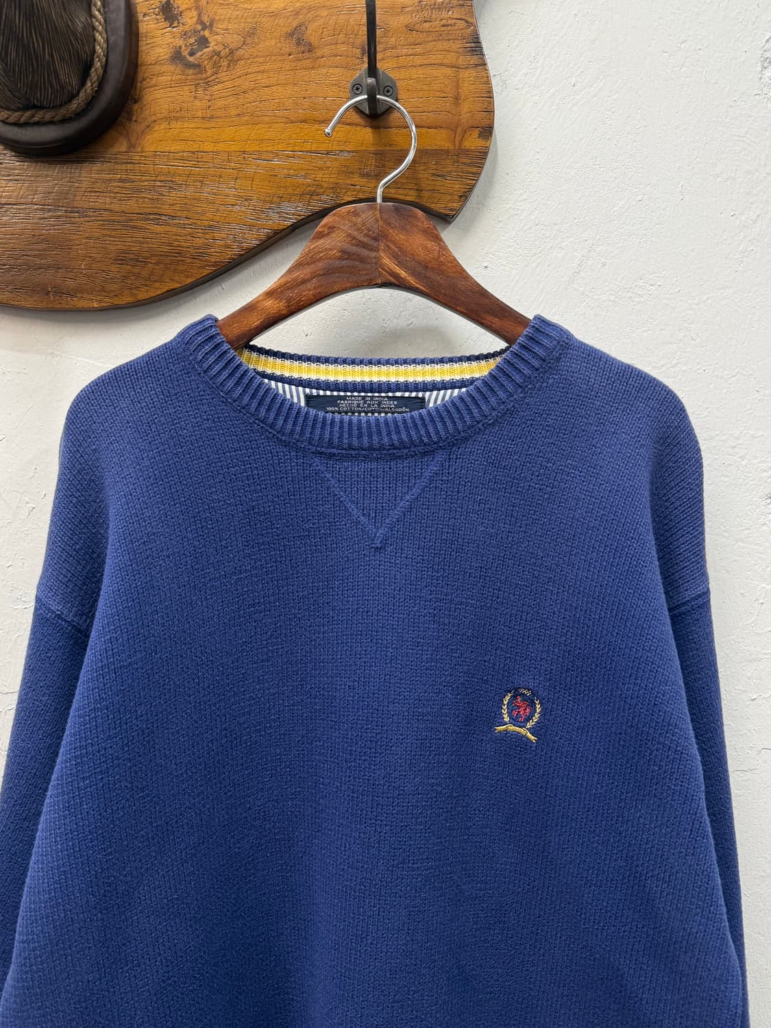 Tommy Hilfiger Crest Logo Cotton Knit Sw 상품이미지1