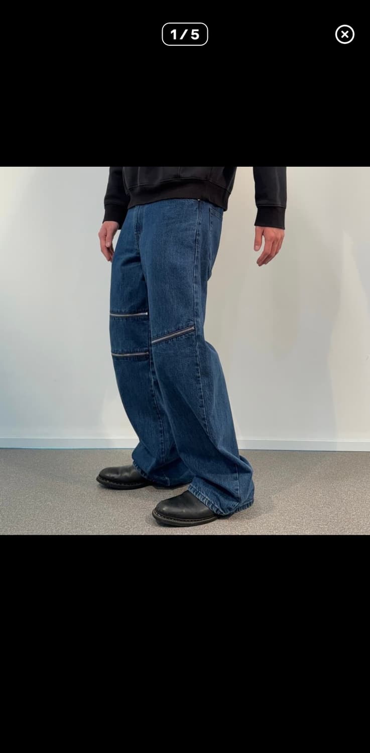 헬무트랭 지퍼 데님 32 새상품 상품이미지3