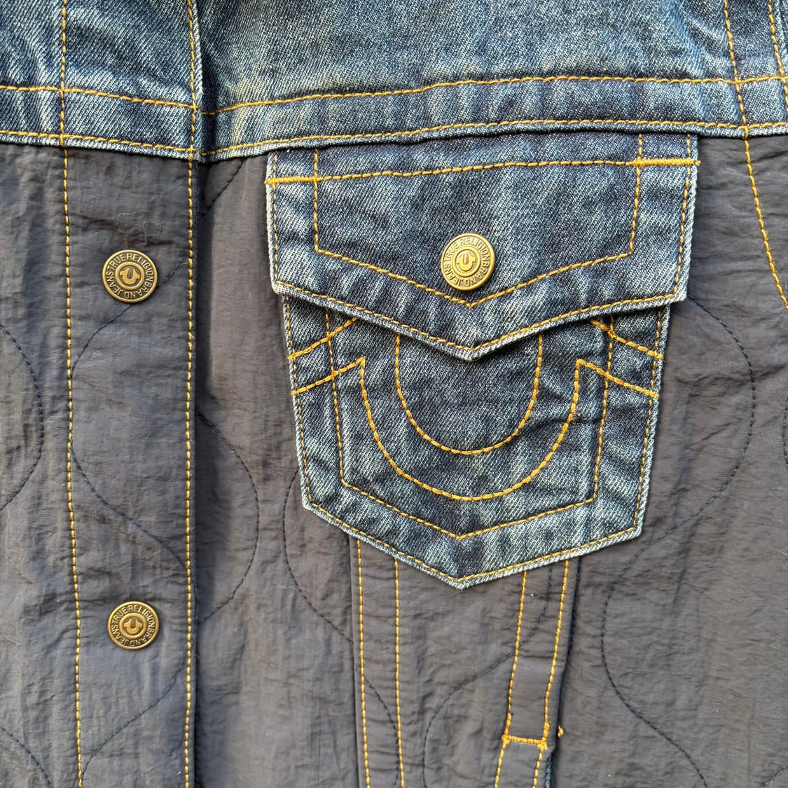 트루릴리전 나일론 데님 믹스 자켓 상품이미지4